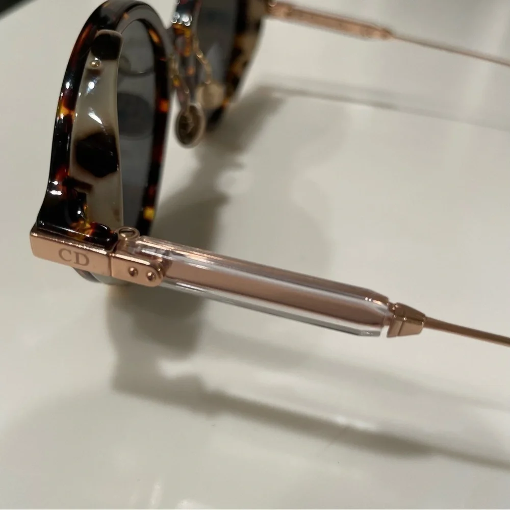 Christian Dior Umbrage Havana Brown Gold Sunglasses